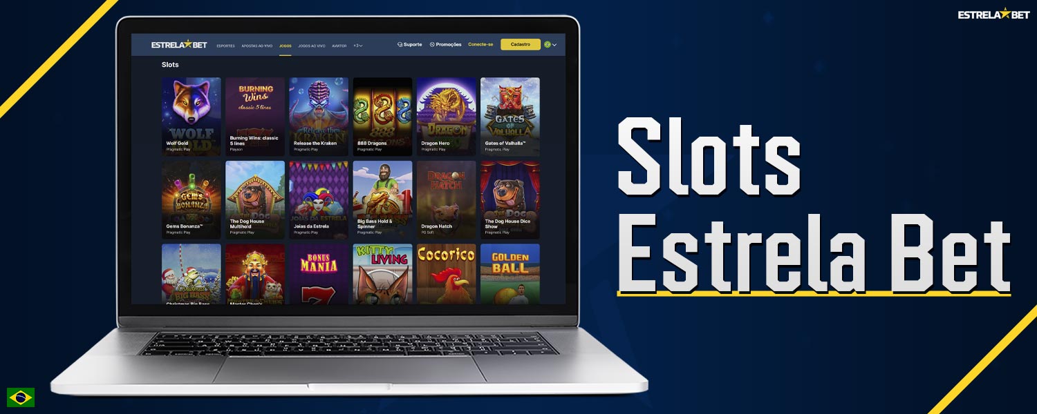Análise detalhada da seção "Slots" na plataforma Estrela Bet.