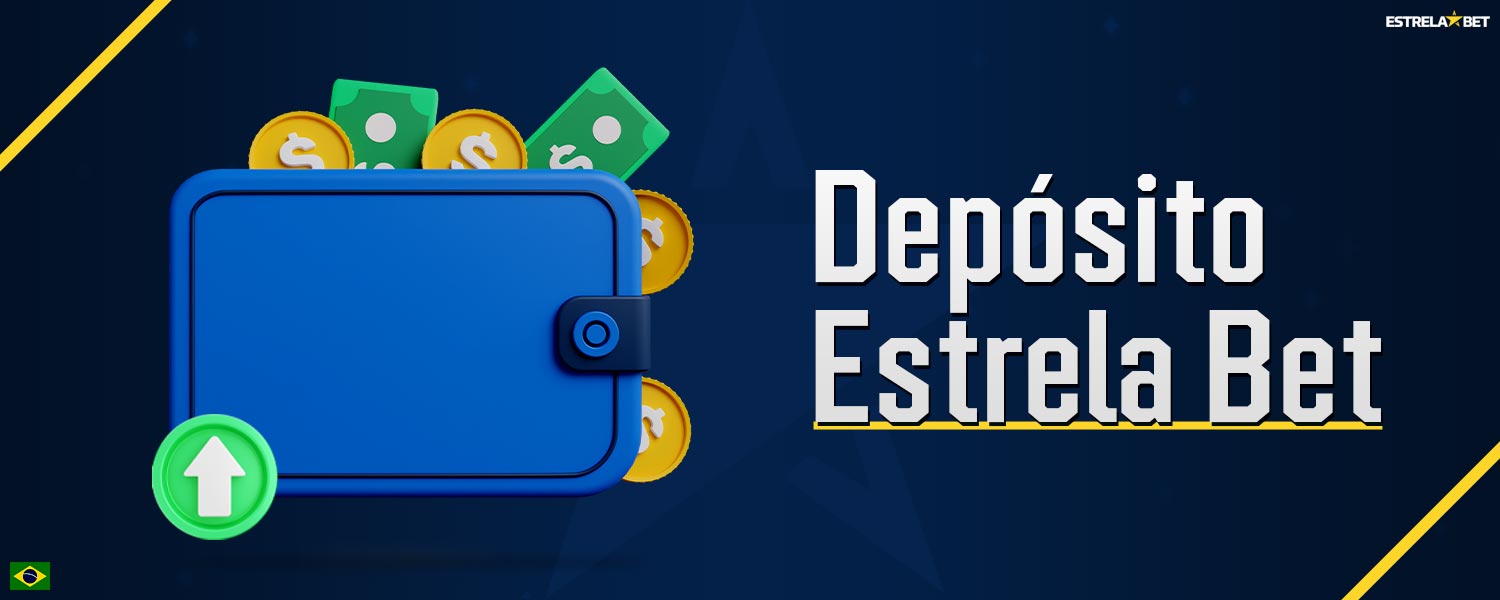 Informações detalhadas sobre como os jogadores podem fazer um depósito na plataforma Estrela Bet.