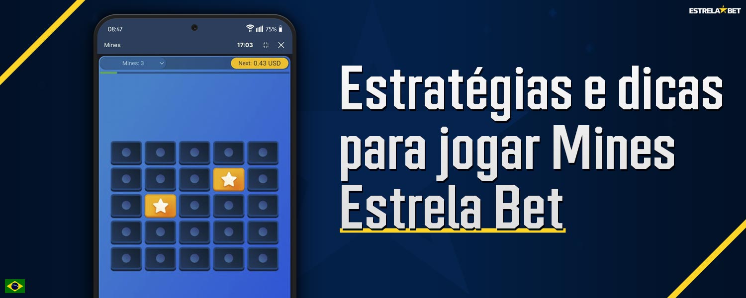 Conheça as estratégias e dicas que ajudarão a aumentar sua eficiência no jogo "Mines" na plataforma Estrela Bet.