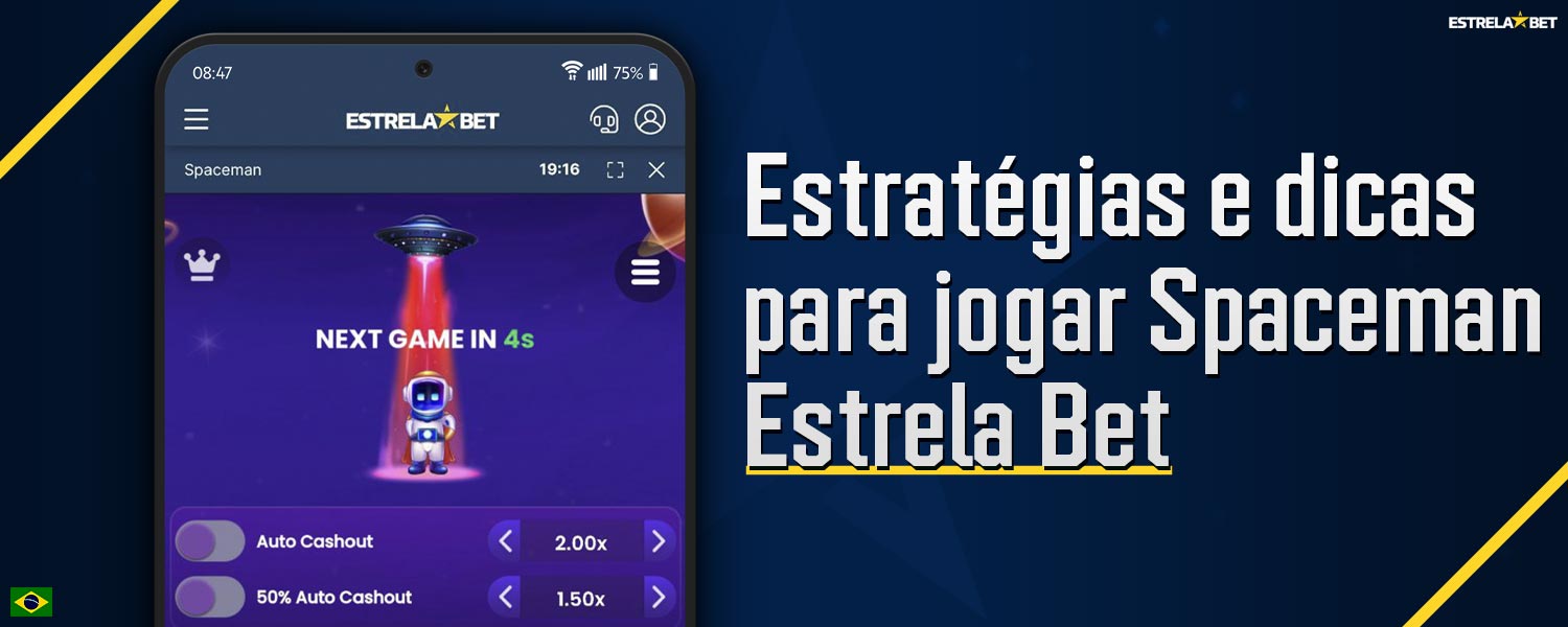 Conheça as estratégias e dicas que ajudarão a aumentar sua eficiência no jogo "Spaceman" na plataforma Estrela Bet.