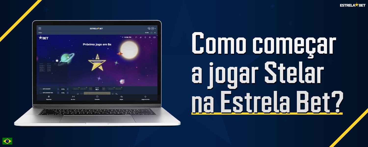 Guia passo a passo sobre como começar a jogar Stelar na plataforma Estrela Bet.
